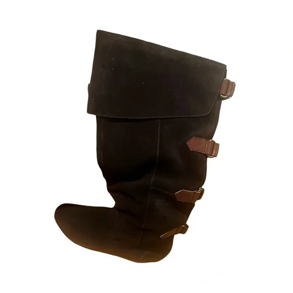 Used Dolce Vita Brown Suede Boots with Buckles. - Picture 2 of 7